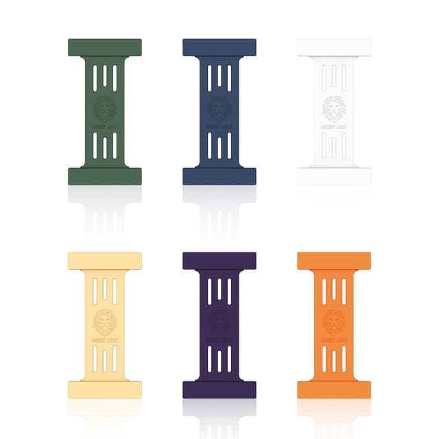 مسكة جوال مغناطيس سيليكون أبيض جرين ليون Green Lion White Silicone Strong Magnetic Wrist Band