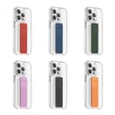 كفر حماية ايفون 14 برو مع شريط مطاطي أسود غرين Green London Slim Hybrid Case with Elastic Grip Band for iPhone 14 Pro Black