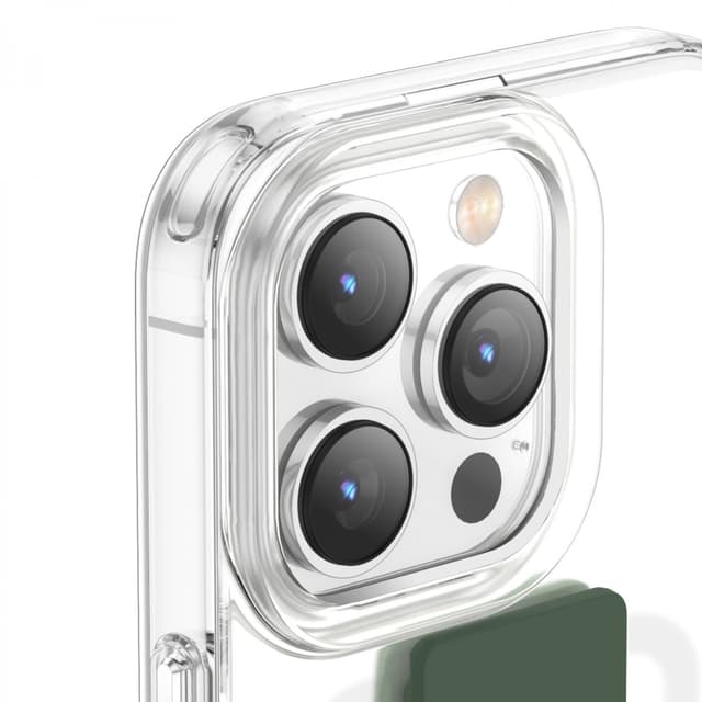 كفر ايفون 14 مع شريط مطاطي بنفسجي غرين Green London Slim Hybrid Case with Elastic Grip Band for iPhone 14 Purple