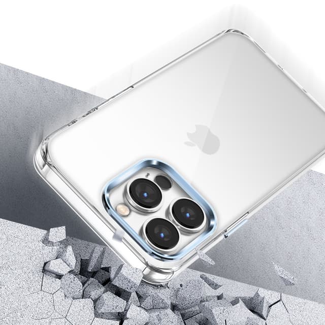 جراب آيفون 6,7 بوصة مقاوم للخدوش ذهبي غرينGreen Metallic Frame TPU Transparent Case for iPhone 13 Pro Max ( 6.7" )