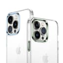 جراب آيفون 6,7 بوصة مقاوم للخدوش ذهبي غرينGreen Metallic Frame TPU Transparent Case for iPhone 13 Pro Max ( 6.7" )