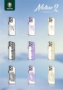 كفر ايفون 14 برو ذهبي غرين Green Lion Nature 2 Butterfly Case for iPhone 14 Pro Gold