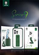 كفر ايفون 14 برو ماكس بنفسجي جرين ليون Green Lion Series 9 Clear Case for iPhone 14 Pro Max Purple