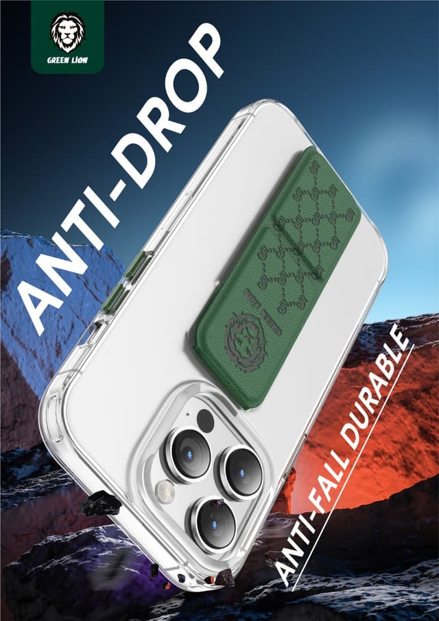 كفر ايفون 14 برو ماكس بنفسجي جرين ليون Green Lion Series 9 Clear Case for iPhone 14 Pro Max Purple