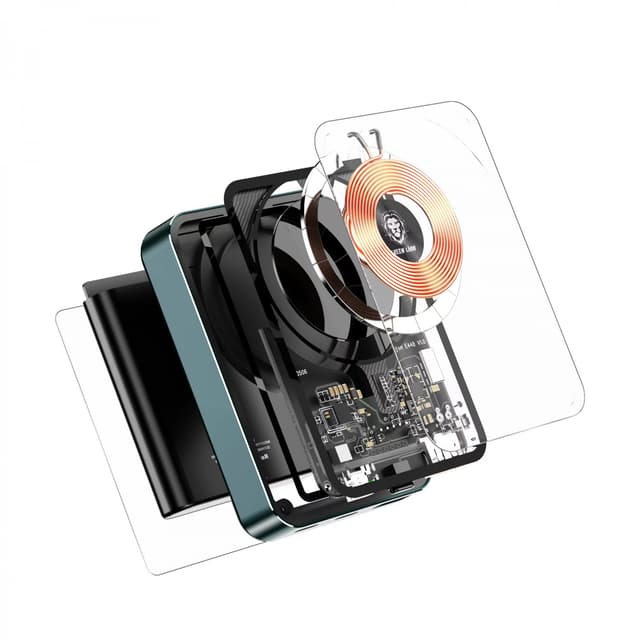 Green Lion Green Transparent Magsafe Power Bank 10000mAh ( QC 22.5W + PD 20W ) 15W - Black [ GNTPMGPBBK ]