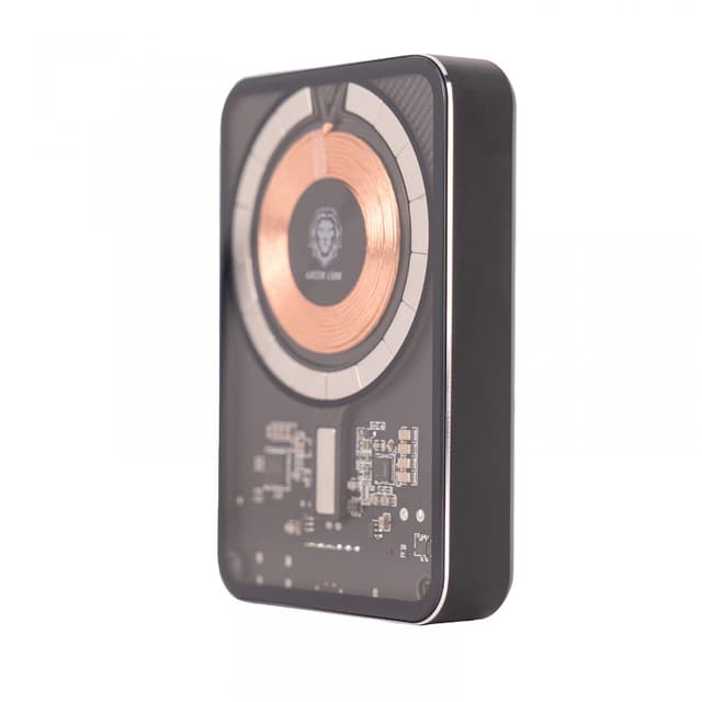 Green Lion Green Transparent Magsafe Power Bank 10000mAh ( QC 22.5W + PD 20W ) 15W - Black [ GNTPMGPBBK ]