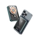 Green Lion Green Transparent Magsafe Power Bank 10000mAh ( QC 22.5W + PD 20W ) 15W - Black [ GNTPMGPBBK ]