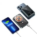 Green Lion Green Transparent Magsafe Power Bank 10000mAh ( QC 22.5W + PD 20W ) 15W - Black [ GNTPMGPBBK ]