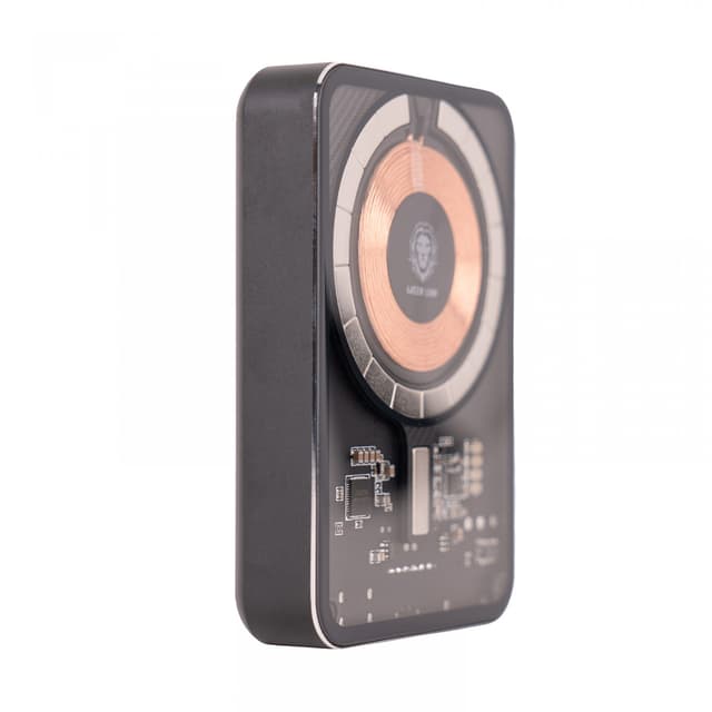 Green Lion Green Transparent Magsafe Power Bank 10000mAh ( QC 22.5W + PD 20W ) 15W - Black [ GNTPMGPBBK ]