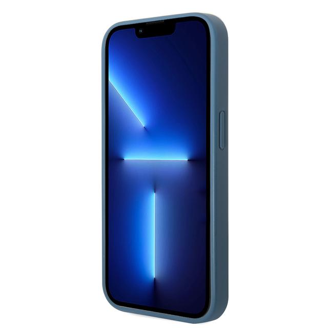 Guess PU 4G Big Metal Logo Hard Case for iPhone 14 Pro (6.1") - Blue [ GUHCP14L4GMGBL ] - SW1hZ2U6MTM4NDY2MQ==