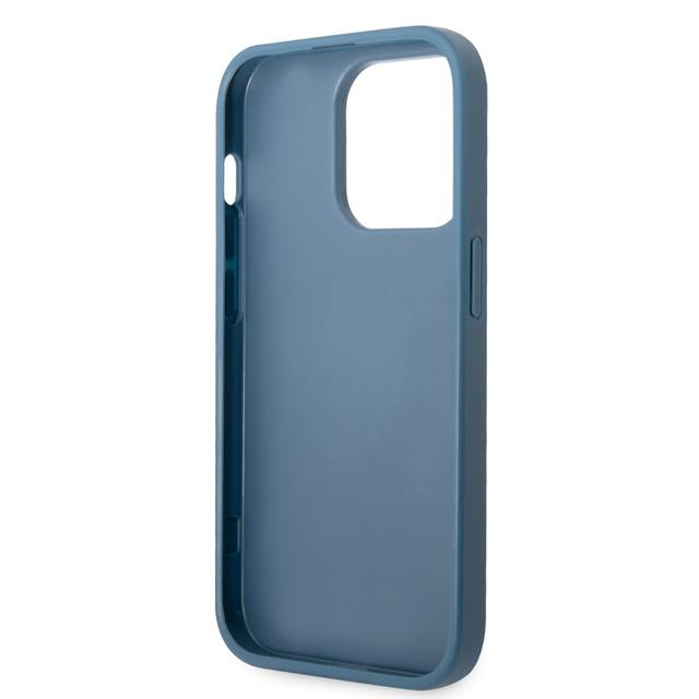 Guess PU 4G Big Metal Logo Hard Case for iPhone 14 Pro (6.1") - Blue [ GUHCP14L4GMGBL ] - SW1hZ2U6MTM4NDY2NQ==