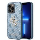 Guess PU 4G Big Metal Logo Hard Case for iPhone 14 Pro (6.1") - Blue [ GUHCP14L4GMGBL ] - SW1hZ2U6MTM4NDY2Nw==