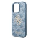 Guess PU 4G Big Metal Logo Hard Case for iPhone 14 Pro (6.1") - Blue [ GUHCP14L4GMGBL ] - SW1hZ2U6MTM4NDY2OQ==