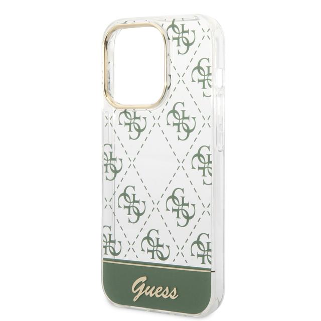 Guess 4G Electro Script Hard Case for iPhone 14 Pro (6.1") - Kaki [ GUHCP14LHG4MHA ] - SW1hZ2U6MTM4NTEyMw==