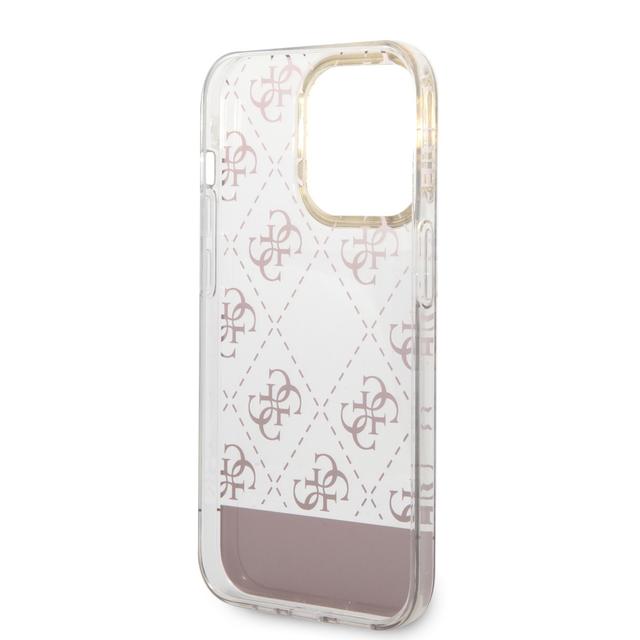 Guess 4G Electro Script Hard Case for iPhone 14 Pro (6.1") - Pink [ GUHCP14LHG4MHP ] - SW1hZ2U6MTM4NTEwOA==