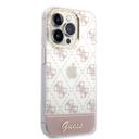 Guess 4G Electro Script Hard Case for iPhone 14 Pro (6.1") - Pink [ GUHCP14LHG4MHP ] - SW1hZ2U6MTM4NTExMA==