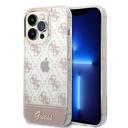 Guess 4G Electro Script Hard Case for iPhone 14 Pro (6.1") - Pink [ GUHCP14LHG4MHP ] - SW1hZ2U6MTM4NTExMg==