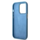 كفر ايفون 14 برو أزرق جيس Guess PC/TPU 4G PU Case With Metal Camera Outline & Buttons For iPhone 14 Pro Blue
