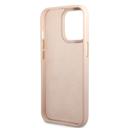 Guess PC/TPU 4G PU Case With Metal Camera Outline & Buttons For iPhone 14 Pro - Pink [ GUHCP14LHG4SHP ] - SW1hZ2U6MTM4NDc0MQ==