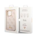 Guess PC/TPU 4G PU Case With Metal Camera Outline & Buttons For iPhone 14 Pro - Pink [ GUHCP14LHG4SHP ] - SW1hZ2U6MTM4NDc1MQ==