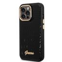 Guess Pu Croco Case With Metal Camera Outline For iPhone 14 Pro - Black [ GUHCP14LHGCRHK ] - SW1hZ2U6MTM4NTA1NQ==