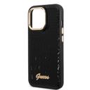 Guess Pu Croco Case With Metal Camera Outline For iPhone 14 Pro - Black [ GUHCP14LHGCRHK ] - SW1hZ2U6MTM4NTA2NQ==