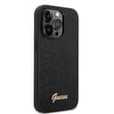 Guess PC/TPU Glitter Script Hard Case for iPhone 14 Pro (6.1") - Black [ GUHCP14LHGGSHK ] - SW1hZ2U6MTM4NDIxNA==