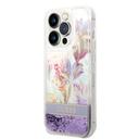 كفر ايفون 14 برو بنفسجي جيس Guess Liquid Glitter Case With Flower Pattern For iPhone 14 Pro Purple - SW1hZ2U6MTM4NDY4Ng==