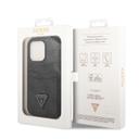 Guess 4G Double Card Triangle Hard Case for iPhone 14 Pro (6.1") - Black [ GUHCP14LP4TPK ] - SW1hZ2U6MTM4NDE0NQ==