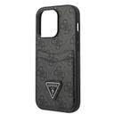 Guess 4G Double Card Triangle Hard Case for iPhone 14 Pro (6.1") - Black [ GUHCP14LP4TPK ] - SW1hZ2U6MTM4NDE0Nw==