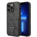 Guess 4G Double Card Triangle Hard Case for iPhone 14 Pro (6.1") - Black [ GUHCP14LP4TPK ] - SW1hZ2U6MTM4NDE1MQ==