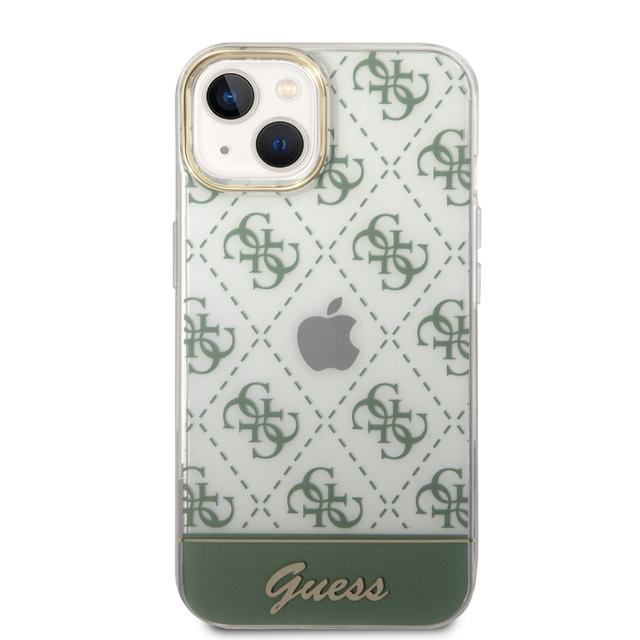 Guess 4G Electro Script Hard Case for iPhone 14 Plus (6.7") - Kaki [ GUHCP14MHG4MHA ] - SW1hZ2U6MTM4Njg4OA==