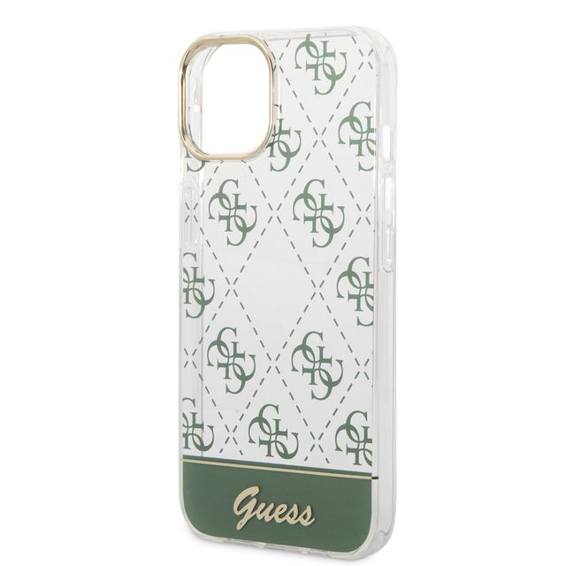 Guess 4G Electro Script Hard Case for iPhone 14 Plus (6.7") - Kaki [ GUHCP14MHG4MHA ] - SW1hZ2U6MTM4Njg5NA==