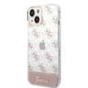 كفر ايفون 14 بلس زهر جيس Guess 4G Electro Script Hard Case for iPhone 14 Plus Pink - SW1hZ2U6MTM4NjUwMA==