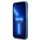 كفر ايفون 14 بلس أزرق جيس Guess PC/TPU 4G PU Case With Metal Camera Outline & Buttons For iPhone 14 Plus Blue