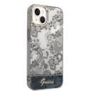 Guess PC/TPU IML Case With Double Layer Electroplated Camera Outline & Toile De Jouy For iPhone 14 Plus - Grey [ GUHCP14MHGPLHG ] - SW1hZ2U6MTM4NjIzNQ==