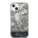 Guess PC/TPU IML Case With Double Layer Electroplated Camera Outline & Toile De Jouy For iPhone 14 Plus - Grey [ GUHCP14MHGPLHG ] - SW1hZ2U6MTM4NjIzNw==