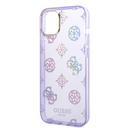 Guess PC/TPU IML Case With Electroplated Camera Outline & Peony Glitter For iPhone 14 Plus (6.7") - Lilac [ GUHCP14MHTPPTL ] - SW1hZ2U6MTM4NjU2OA==