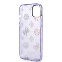 Guess PC/TPU IML Case With Electroplated Camera Outline & Peony Glitter For iPhone 14 Plus (6.7") - Lilac [ GUHCP14MHTPPTL ] - SW1hZ2U6MTM4NjU3Mg==