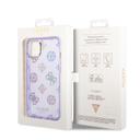 Guess PC/TPU IML Case With Electroplated Camera Outline & Peony Glitter For iPhone 14 Plus (6.7") - Lilac [ GUHCP14MHTPPTL ] - SW1hZ2U6MTM4NjU3NA==