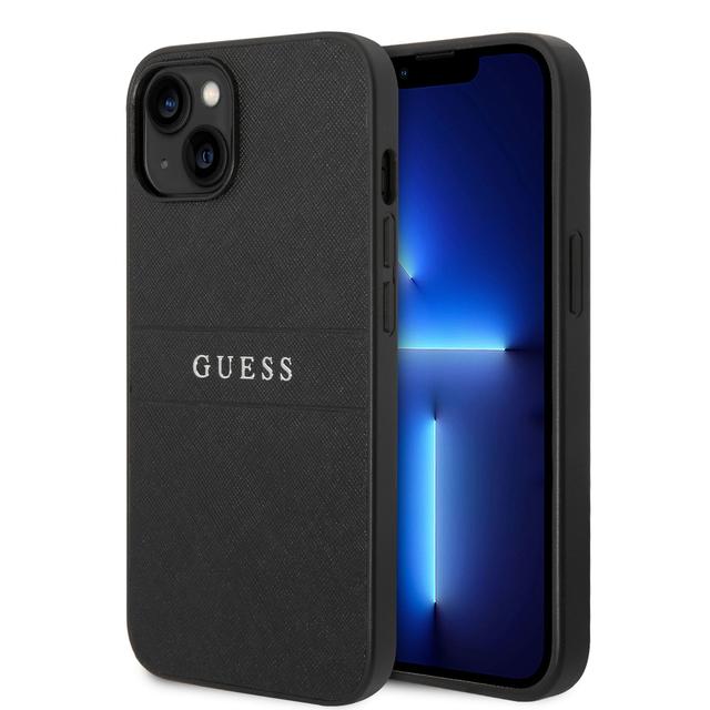 Guess PU Saffiano Hard Case for iPhone 14 Plus (6.7") - Black [ GUHCP14MPSASBBK ] - SW1hZ2U6MTM4NjI1NA==