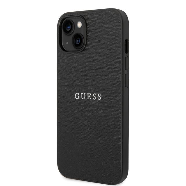 Guess PU Saffiano Hard Case for iPhone 14 Plus (6.7") - Black [ GUHCP14MPSASBBK ] - SW1hZ2U6MTM4NjI1OA==