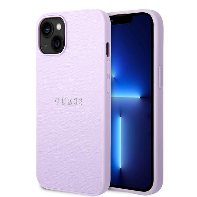 كفر ايفون 14 بلس بنفسجي جيس Guess PU Saffiano Hard Case for iPhone 14 Plus Purple - SW1hZ2U6MTM4NzEyNQ==