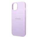 Guess PU Saffiano Hard Case for iPhone 14 Plus (6.7") - Purple [ GUHCP14MPSASBPU ]