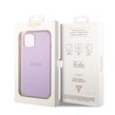 Guess PU Saffiano Hard Case for iPhone 14 Plus (6.7") - Purple [ GUHCP14MPSASBPU ]