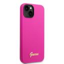 Guess Silicone PC Camera Script Logo Hard Case for iPhone 14 Plus (6.7") - Fuschia [ GUHCP14MSLSMF ] - SW1hZ2U6MTM4NjQwNA==