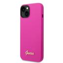 Guess Silicone PC Camera Script Logo Hard Case for iPhone 14 Plus (6.7") - Fuschia [ GUHCP14MSLSMF ] - SW1hZ2U6MTM4NjQxMA==