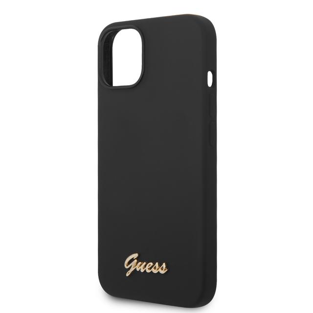 Guess Silicone PC Camera Script Logo Hard Case for iPhone 14 Plus (6.7") - Black [ GUHCP14MSLSMK ] - SW1hZ2U6MTM4NzA3NA==