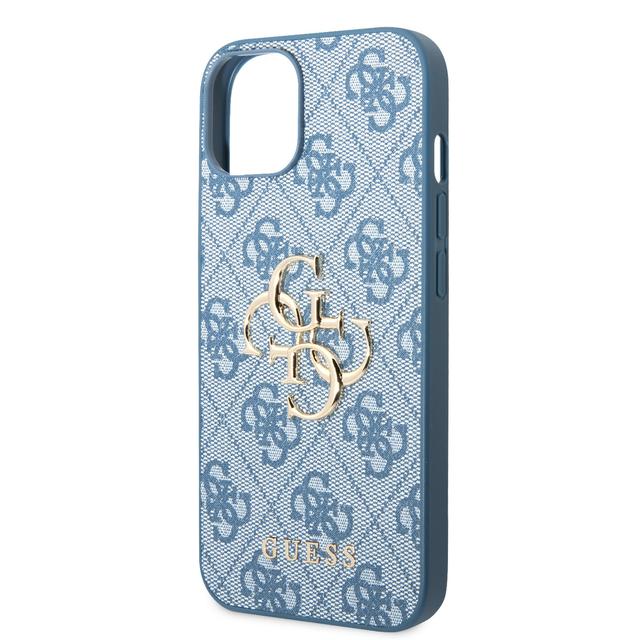 Guess PU 4G Big Metal Logo Hard Case for iPhone 14 (6.1") - Blue [ GUHCP14S4GMGBL ] - SW1hZ2U6MTM4Mzc5OQ==