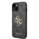 Guess PU 4G Big Metal Logo Hard Case for iPhone 14 (6.1") - Gray [ GUHCP14S4GMGGR ] - SW1hZ2U6MTM4MzQxNw==